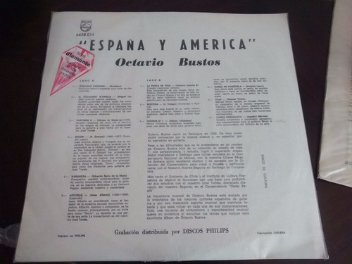 Vinilo Lp De Octavio Bustos - España Y America (u47