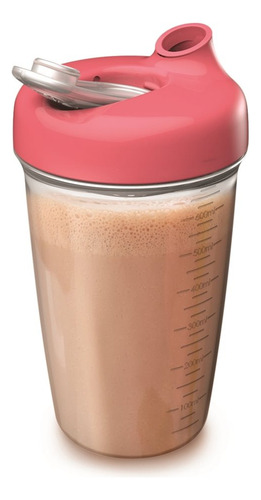 Vaso Recipiente Batidos C/filtro Tapa Antiderrame 725ml Joie Color Rosa