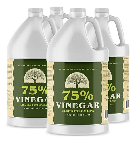 Limpiador Natural Ecoxall 75% Vinagre Puro - 4 Galones