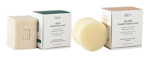 Bek Shampoo + Acondicionador Solido Hidratante Vegano