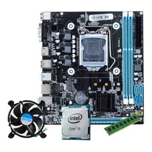Kit Intel Core I5 3470 3.6 Ghz + Placa H61 + 8gb Ram Promoç