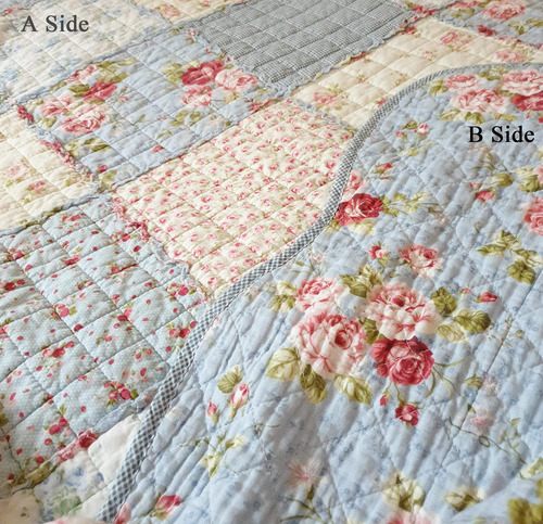 Colcha De Retazos De Algodón 100% Original Cozyholy Tamaño
