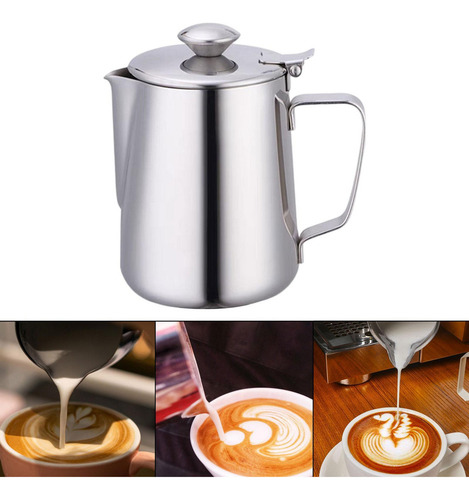 Jarra Para Espumar Leite, Jarra Para Vaporizar Café 1000ml