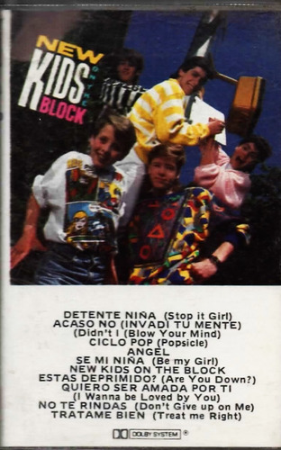 New Kids On The Block - Cbs - Serie Zafiro - 1986 - Cassette