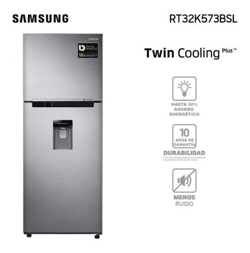 Imagen 2 de 2 de Refrigerador Samsung Twin Cooling Plus C/dispensador Que Sal