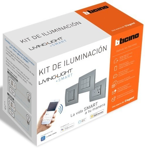 Kit 3 Interruptores Inteligentes Tech Livinglight Bticino Color Plateado