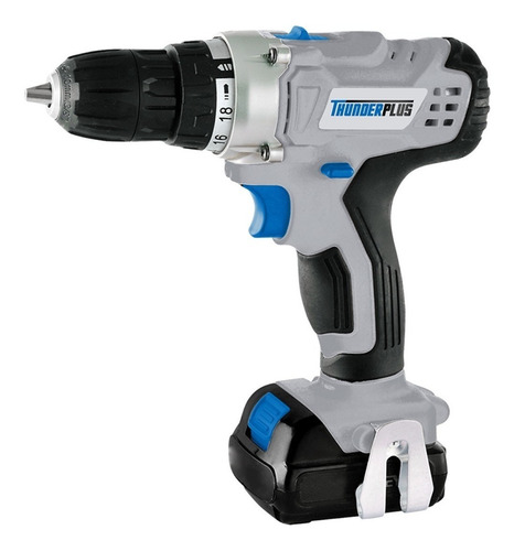 Imagen 1 de 1 de Taladro percutor inalámbrico de 13mm Thunder Plus TL01222 18V con maletín de transporte 110V/220V 50Hz