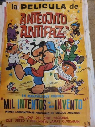 1 Antiguo Afiche De Cine Anteojito Y Antifaz