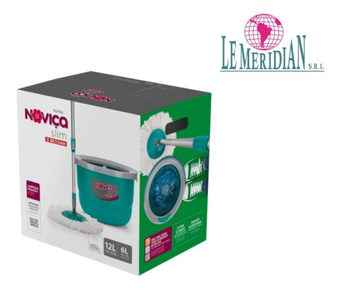 Novica Balde Centrífugo Slim Con Mopa Y Cabo.