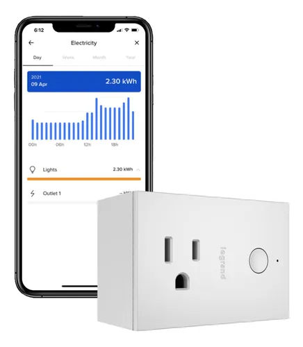 Interruptor Inteligente Legrand Wnp10 Blanco, Compatible