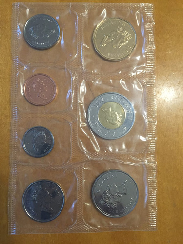 Can-s10 Set 7 Monedas Canada 2001 Prooflike Ayff (Usado)