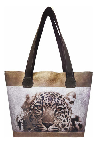 Bolsa Feminina Selva Onça Marrom Magicc Bolsas 043