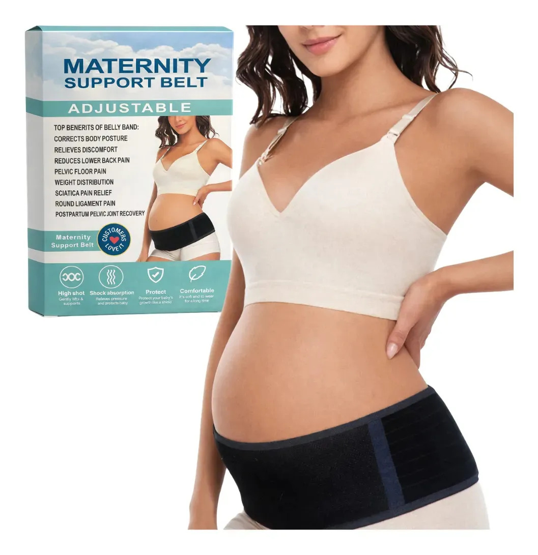 Faja de Embarazo Ajustable WAFFY para Soporte Abdominal y Alivio del Dolor Lumbar en Talle XL