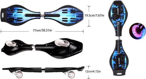 Magnitt Ripstik Caster Board, Rip Stick Compacto Y Ligero Co