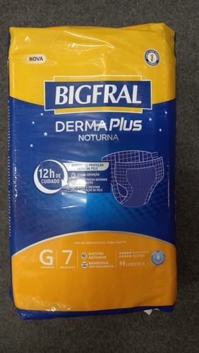 Fralda Bigfral Derma Plus Noturna G Geriátrica