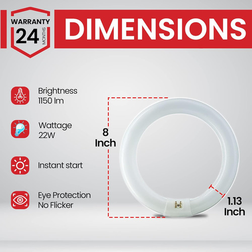 Fc8t9/ww - Foco Circular Fluorescente Redonda T9 De 22 ...