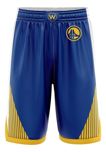 Short Basquet Kapho Golden State Warriors Blue Niños