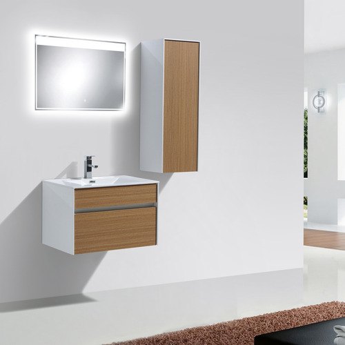 Mueble De Baño Sunset Con Lavamanos Café Teak 70x48x45cm