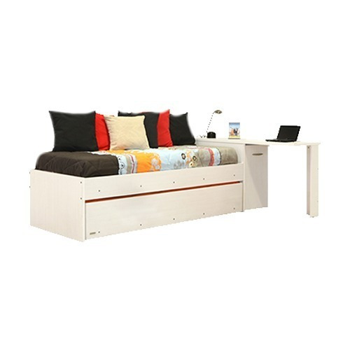 Divan Cama Platinum Mod 9560 Color Blanco Librero Escritorio