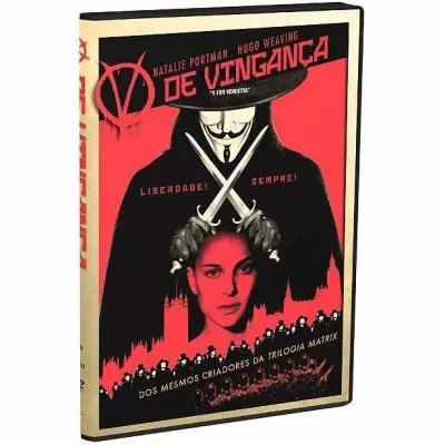 Dvd V De Vingança, Hugo Weaving + Natalie Portman (lacrado)