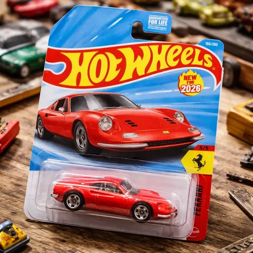 Hot Wheels Ferrari Dino 206 Gt Rosso | Cuotas sin interés