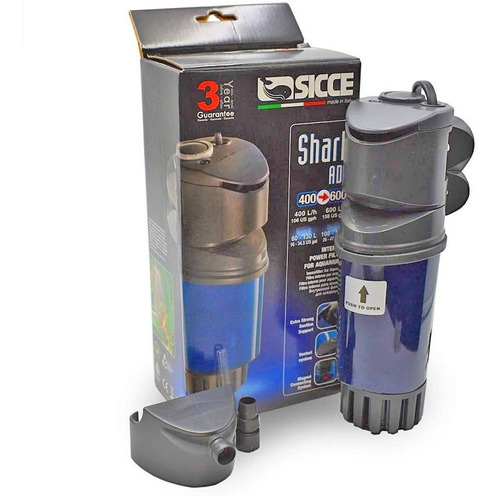 Filtro Interno Shark Adv 600 Sicce 100 -180 Litros Acuarios 