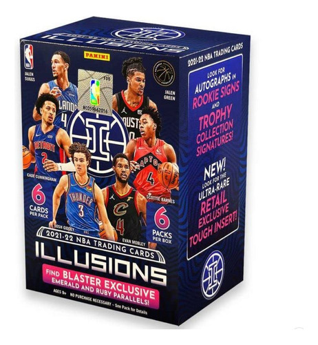 Panini Illusions Basketball Nba Blaster Box 2021/22, 6 Paque