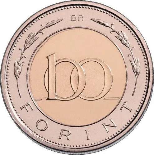 Moneda Hungria 100 Forint 2023 Fuerzas Defensa Bimetalica