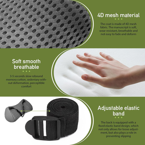 Hengzao Lumbar Support Pillow - Memory Foam Lumbar Pill...