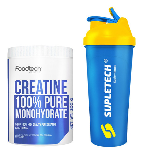 Creatine + Shaker Blue - Foodtech