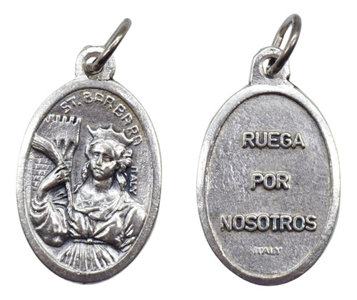 5 Medallas Dije Santa Santos Virgen 22mm Souvenirs Italy