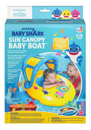 Flotador Salvavidas Babyshark Con Musica