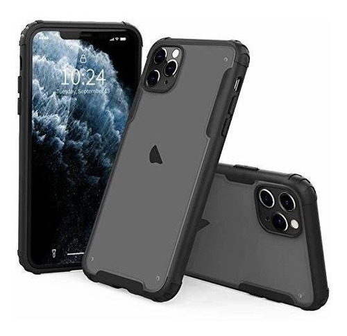 Funda Para iPhone 11 Pro Max Color Negro Mate Inastillable