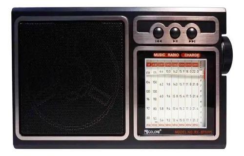 Radio Vintage Am Fm Bluetooth Usb Sd Recargable Rx-319bt
