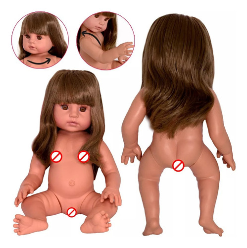 Cegonha Reborn Dolls Boneca Bebê Reborn 100% Silicone 23 Itens Bolsa Maternidade