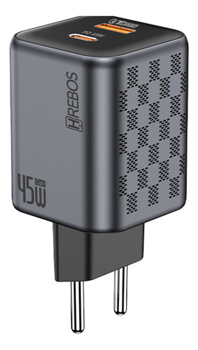 Carregador Celular Turbo Power 45w Usb A + Usb-c Com Tipo C