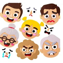 Comprar Juego De Familia Expresiones Emociones Faciales Velcro -950