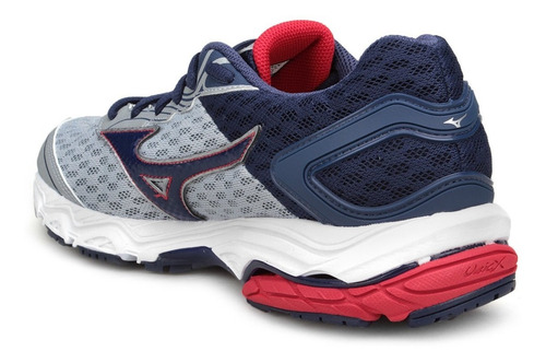 Tenis Mizuno Wave Dynasty P Masculino Prata/azul
