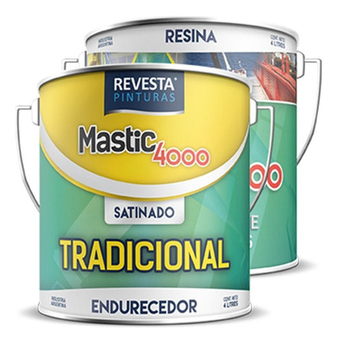 Mastic 4000 Revesta Pintura Epoxi Autoimprimante Náutica 20l