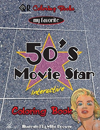 My Favorite 50s Movie Star Coloring Book (qr Coloring Books)