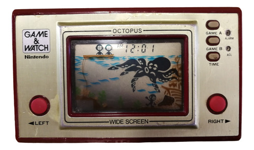 Game & Watch Nintendo Octopus, Juego De Coleccion