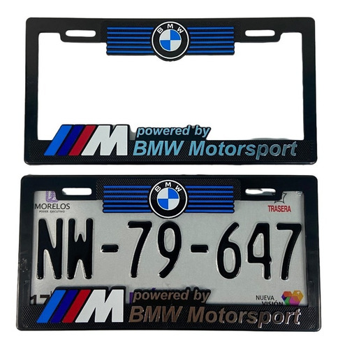 Par De Marcos Portaplacas Powered By M Bmw Motorsport