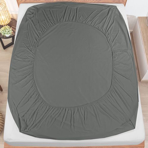 Utopia Bedding Protector De Colchon Transpirable Individual Grey Lisa Individual