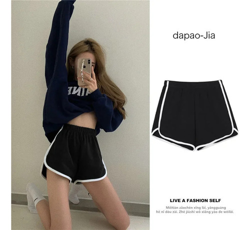 Pantalones Anchos Para Mujer Con Cintura Elástica De Tela Fi