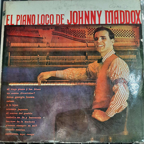 Vinilo Johnny Madox El Piano Loco O3