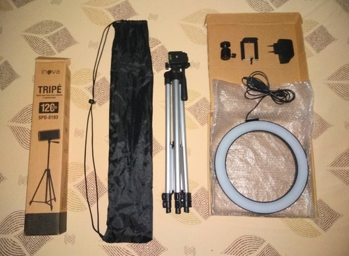 Tripé Inova Spo-8193 Com Ring Light