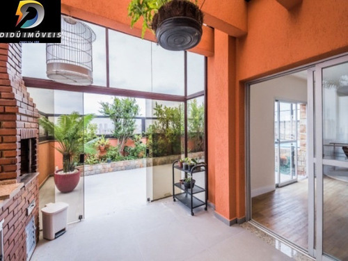Imagem 4 de 30 de Excelente Cobertura Duplex Com 212 M² No Bosque Da Saúde, Sendo 3 Dormitórios, 1 Suíte, Ampla Área Externa Com Churrasqueira E Piscina Privativos, 2 Vagas. - Cb00006 - 69287657