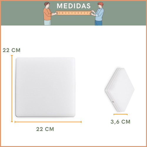 10 Painel Taschibra Led Frameless 36w Quadrado Sobrepor Frio