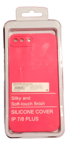 Funda Silicon Colores Serie Para Iphone De Uso Rudo Rosa Chicle Iphone 7/8 Plus S/l
