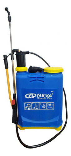 Rociador Pulverizador Fumigador Manual A Presion 16 Lts Neva Color Azul